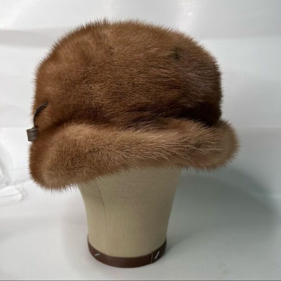 - Vincent and Bill vintage brown fur hat - Picture 4 of 10